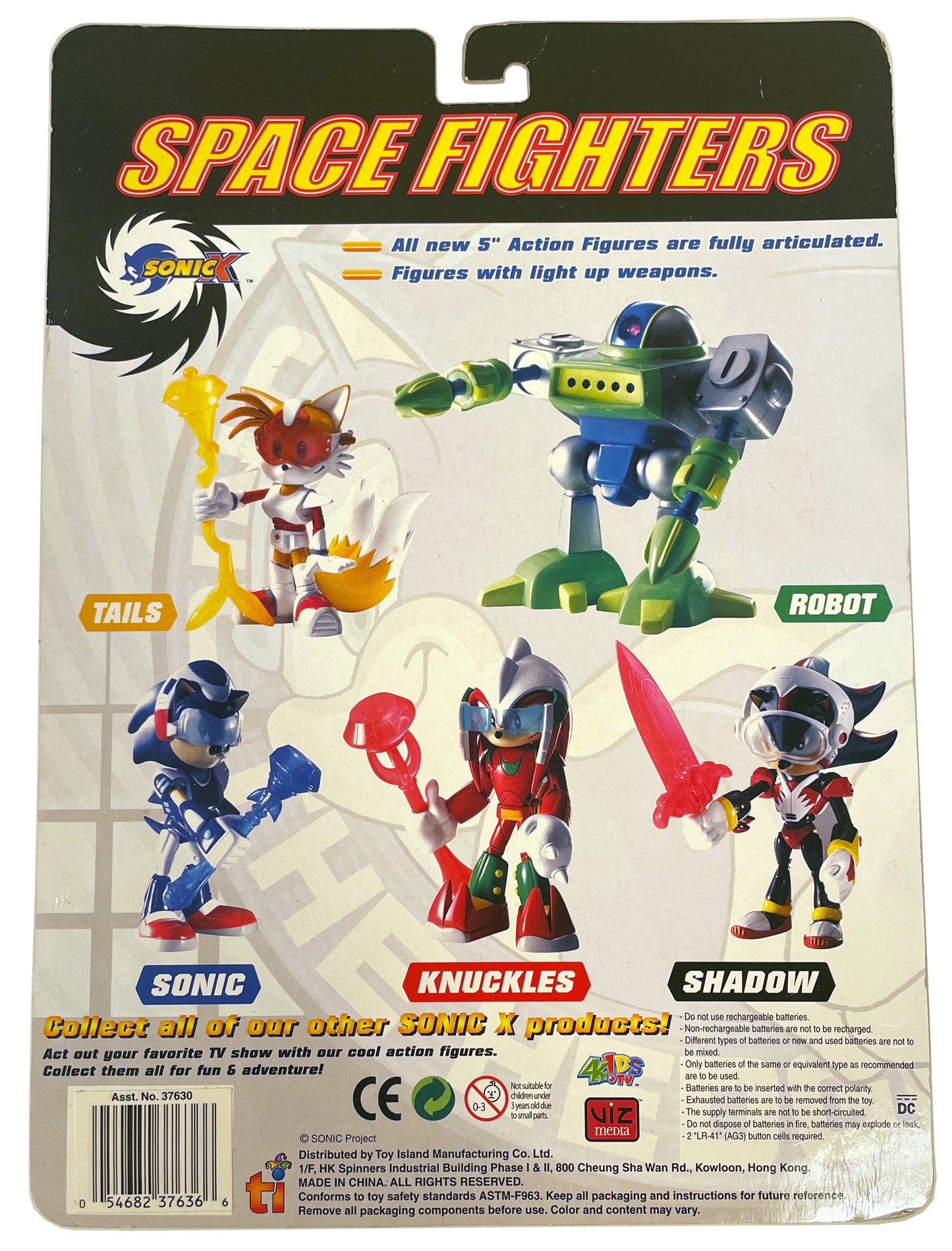 Toy Island Space Fighters Sonic X Robot Action Figure