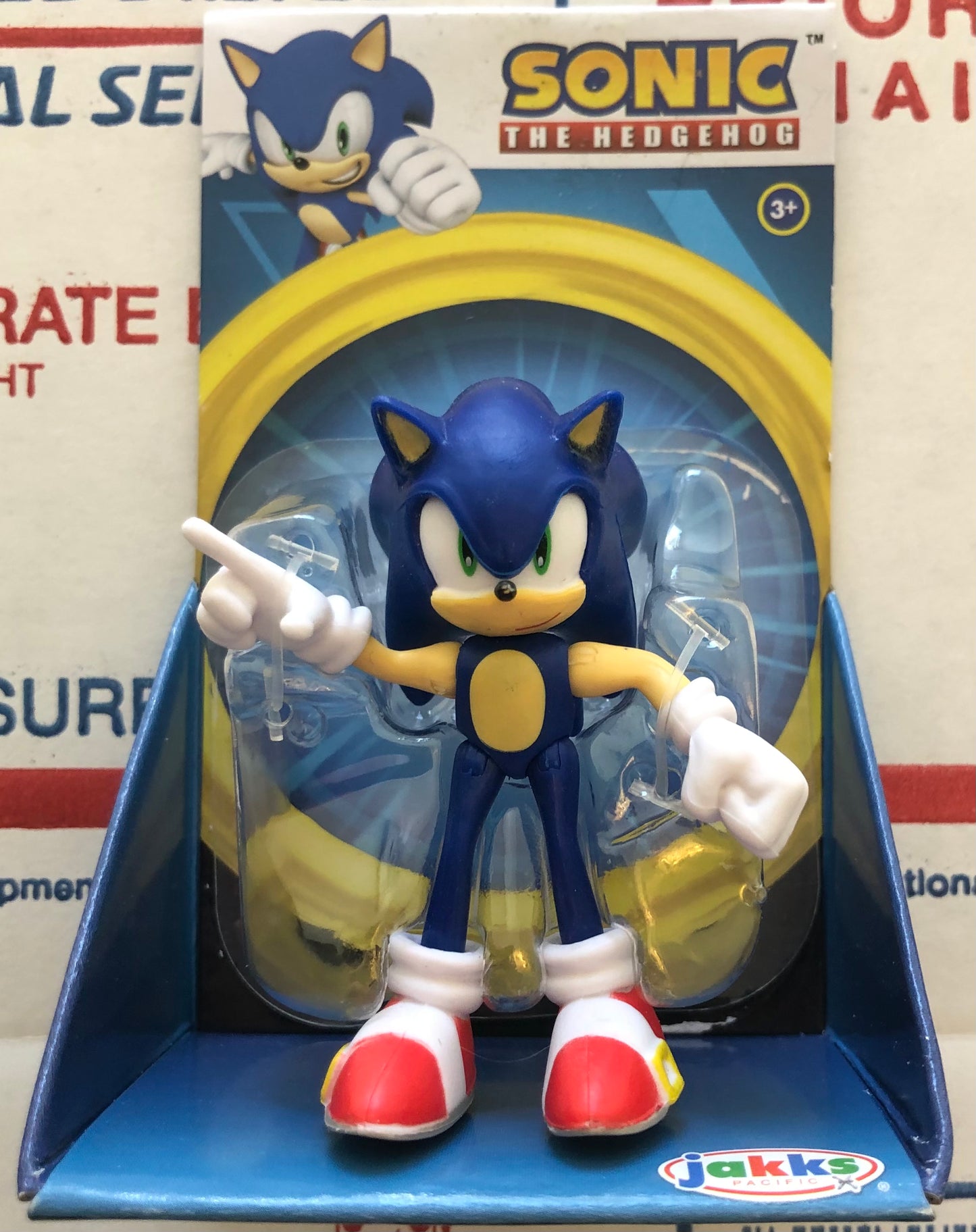 Jakks Sonic 2.5" Inch Sonic Articulated Figure Wave 4 Checklane (Damaged)