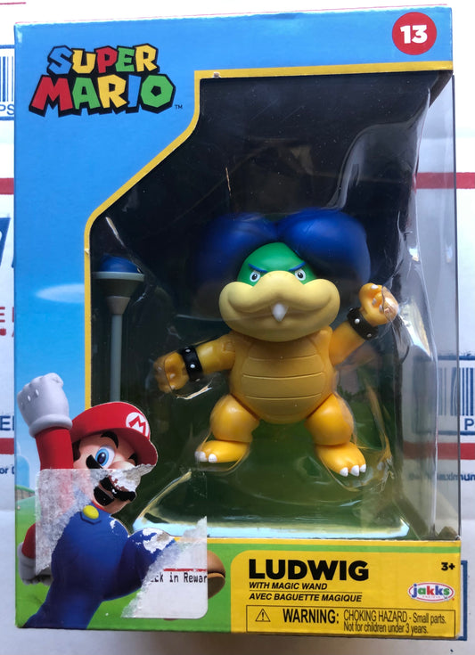 Jakks Super Mario Ludwig Koopa Koopaling 4" Inch Articulated Figure