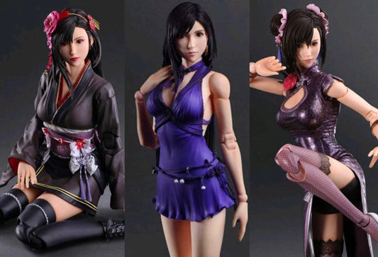 Play Arts Kai Final Fantasy VII Remake Tifa Lockhart Dress BUNDLE/LOT (Pre-Order)