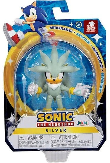 Jakks Sonic 2.5" Inch Articulated Figure Wave 4 Silver