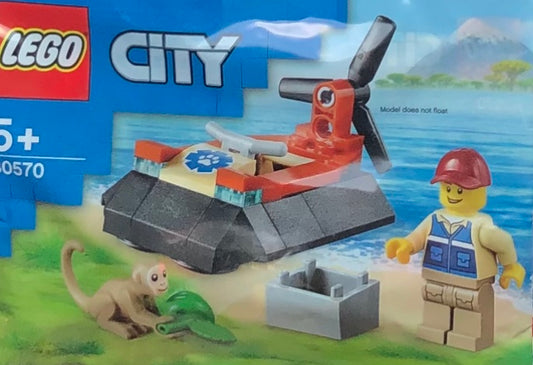 LEGO City Wildlife Rescue Hovercraft Polybag Set 30570