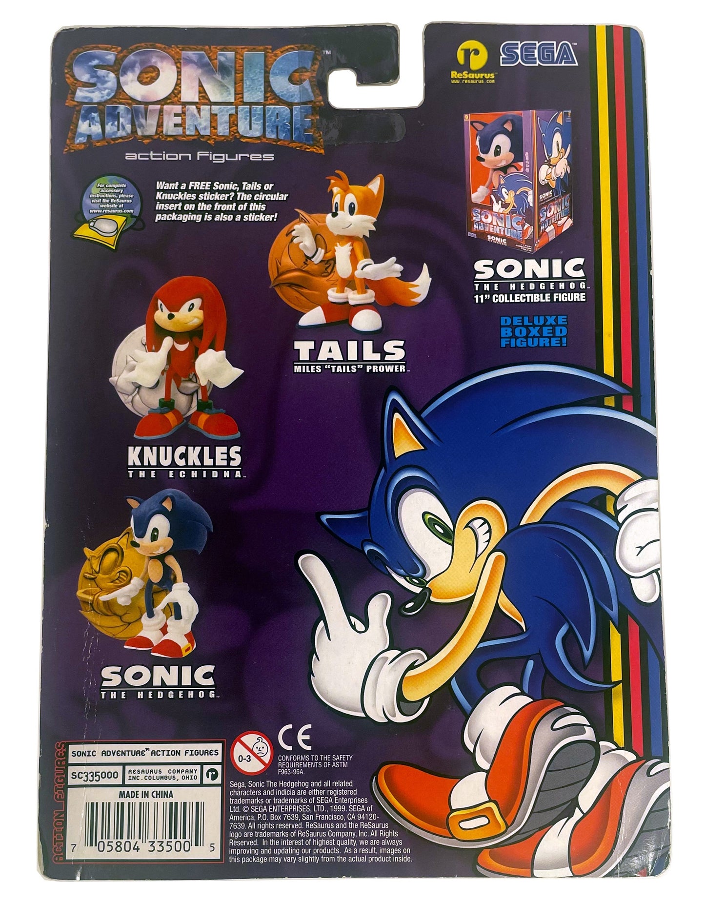 Sonic Adventure ReSaurus Miles Tails Prower Action Figure