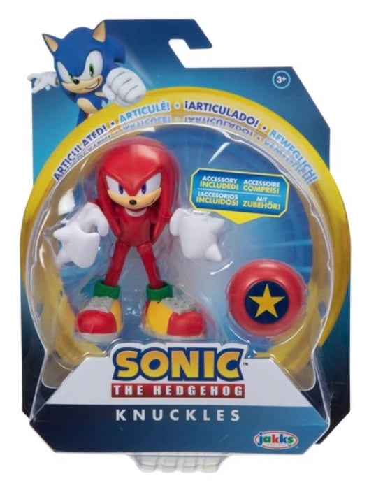 Jakks Sonic 4" Inch Articulated Figure Wave 11 Knuckles With Accessory (Pre-Order)