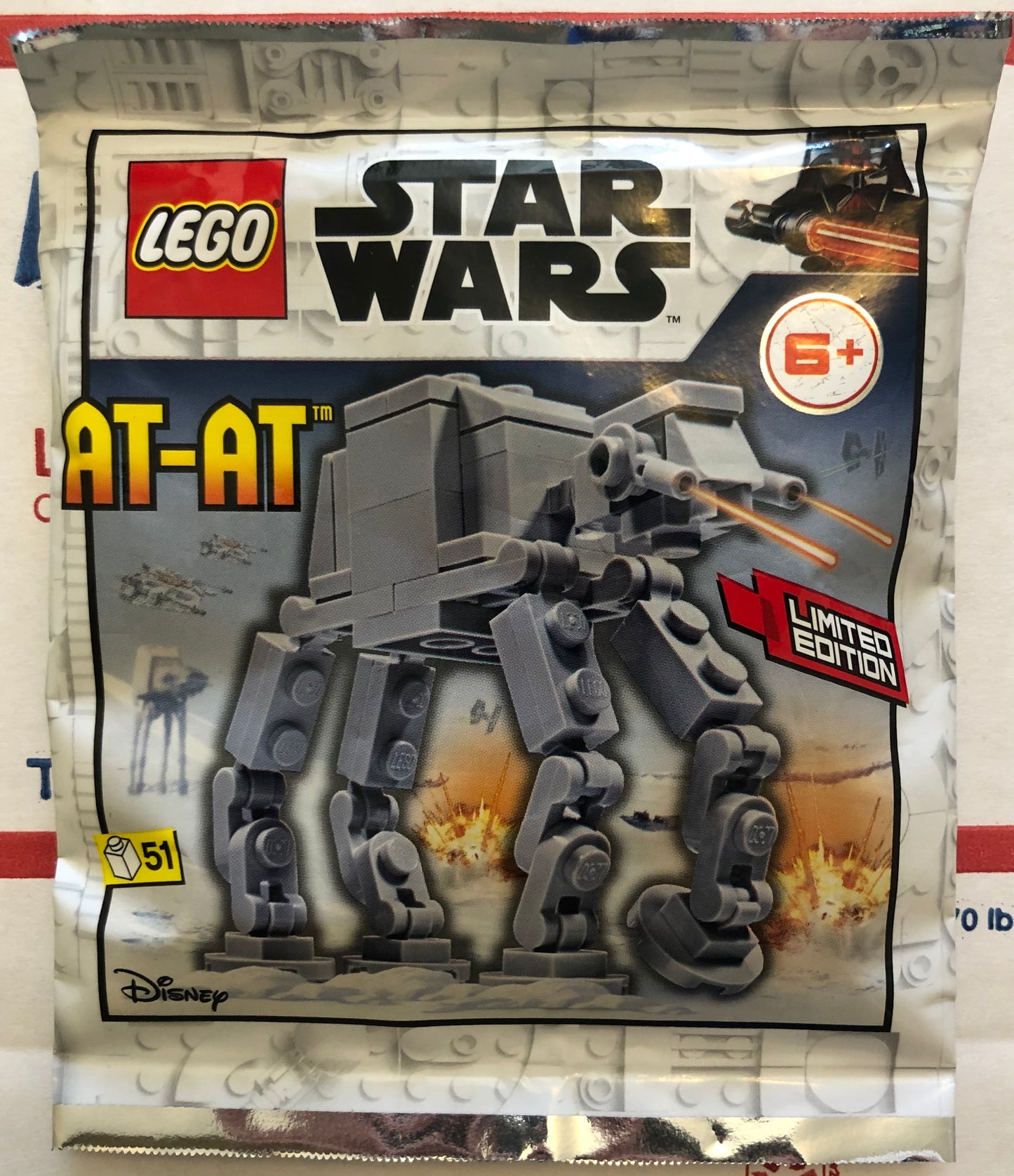 LEGO Star Wars Limited Edition AT-AT Foil Pack Bag Build Set 912061