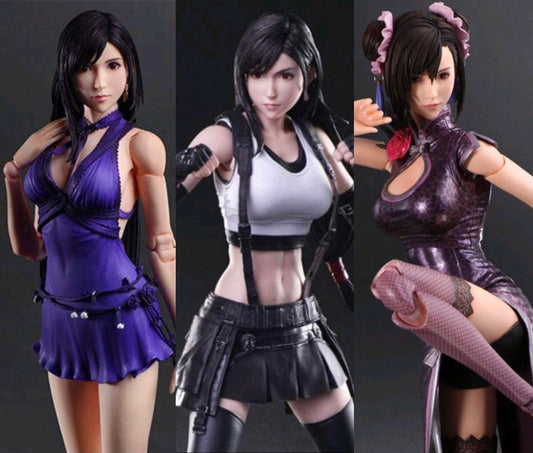 Play Arts Kai Final Fantasy VII Remake Tifa Lockhart BUNDLE/LOT (Pre-Order)