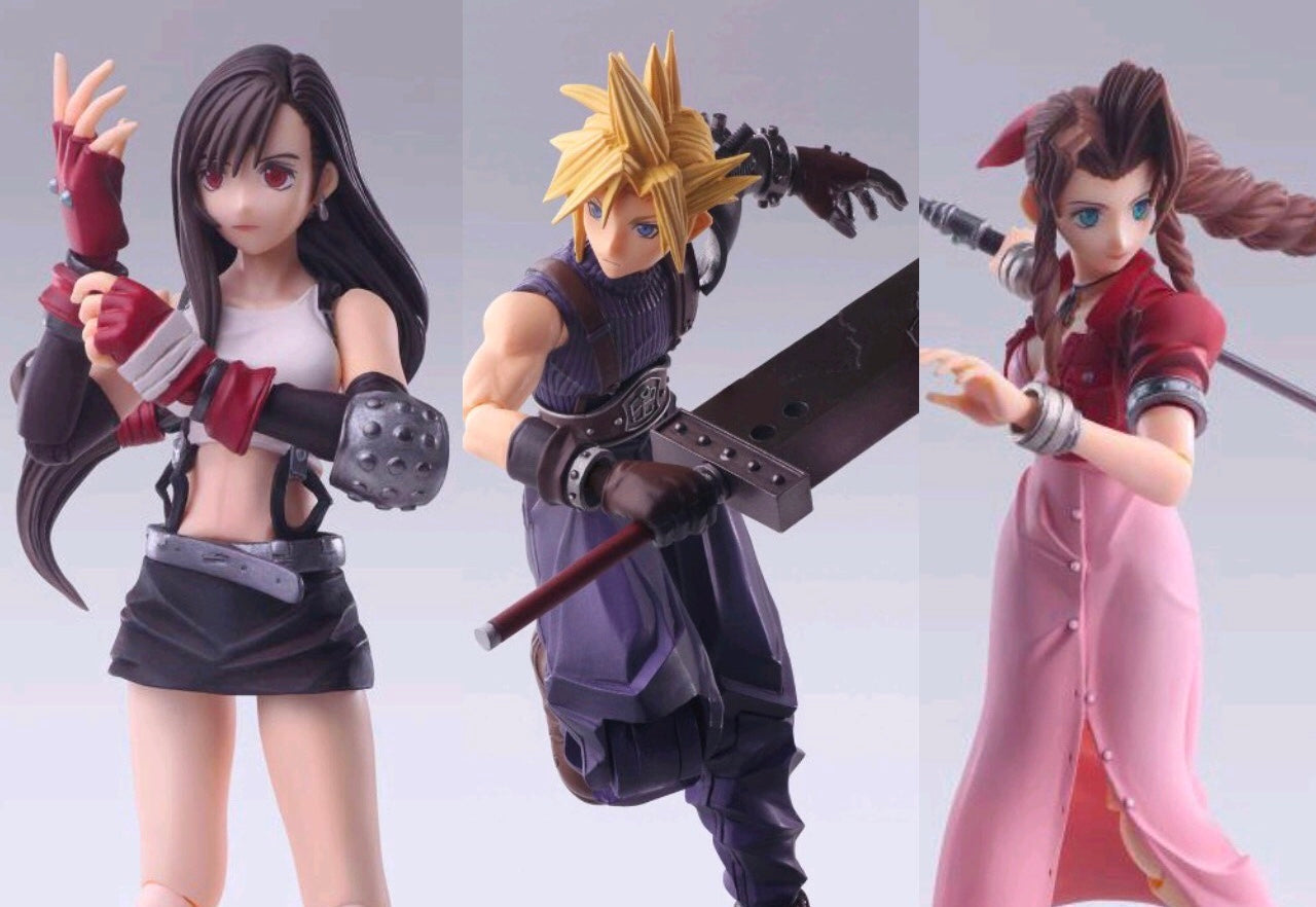 Bring Arts Final Fantasy VII Tifa Aerith Cloud + NFT Action Figure BUNDLE/LOT (Pre-Order)