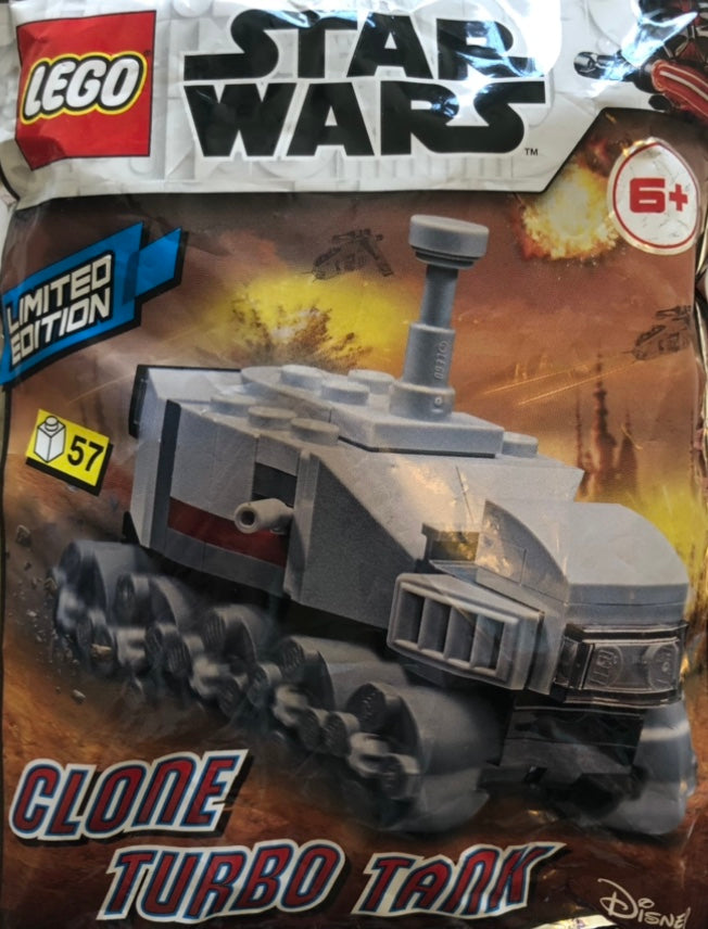 LEGO Star Wars Limited Edition Clone Turbo Tank Foil Pack Bag Build Set 912176