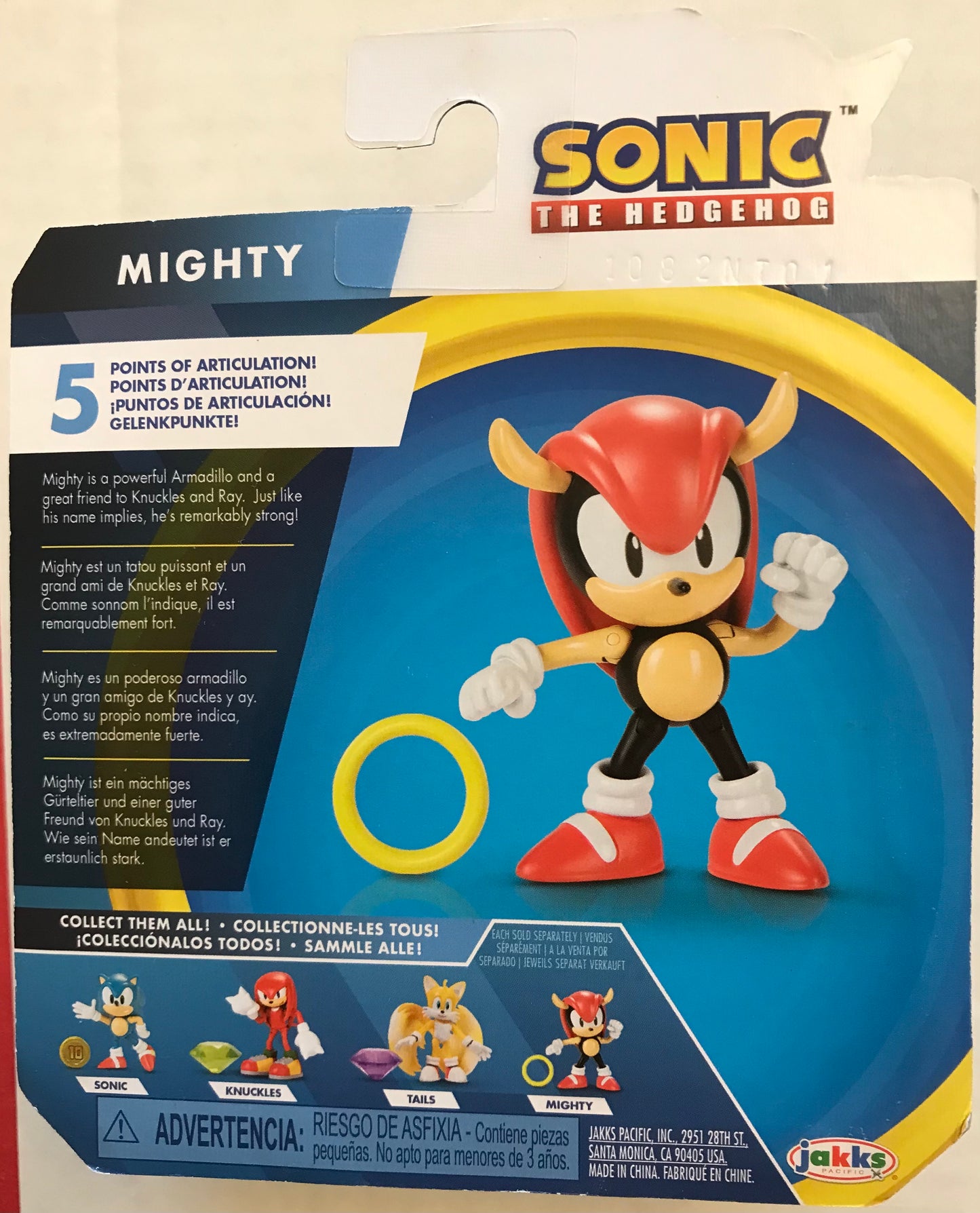 Jakks Sonic 2.5" Inch Mighty Articulated Figure With Accessory Wave 2