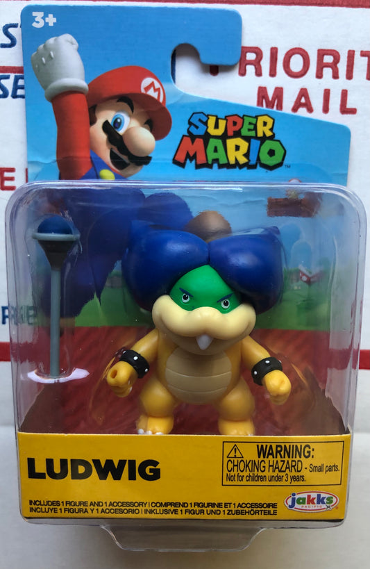 Jakks Super Mario Ludwig Koopa Koopaling 2.5” Inch Articulated Figure