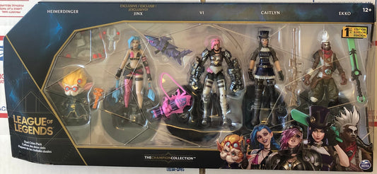 Arcane League of Legends Champion Collection 4” Inch Articulated Figure Dual Cities 5 Pack
