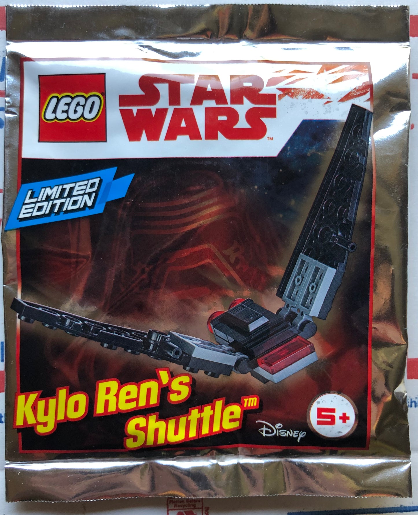 LEGO Star Wars Limited Edition Kylo Ren's Shuttle Foil Pack Bag Set 911831