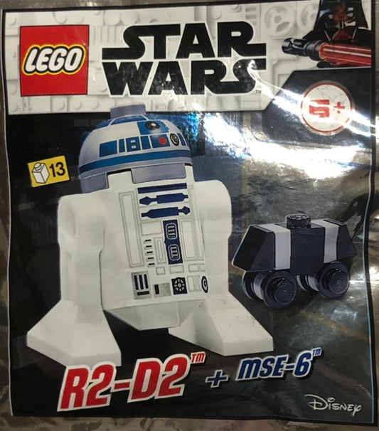 LEGO Star Wars R2-D2 + MSE-6 Droid Minifigure Foil Pack Bag Set 912057