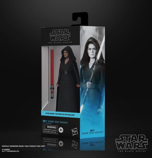 Star Wars The Black Series Rey (Dark Side Vision) 6-Inch Action Figure (B Condition)