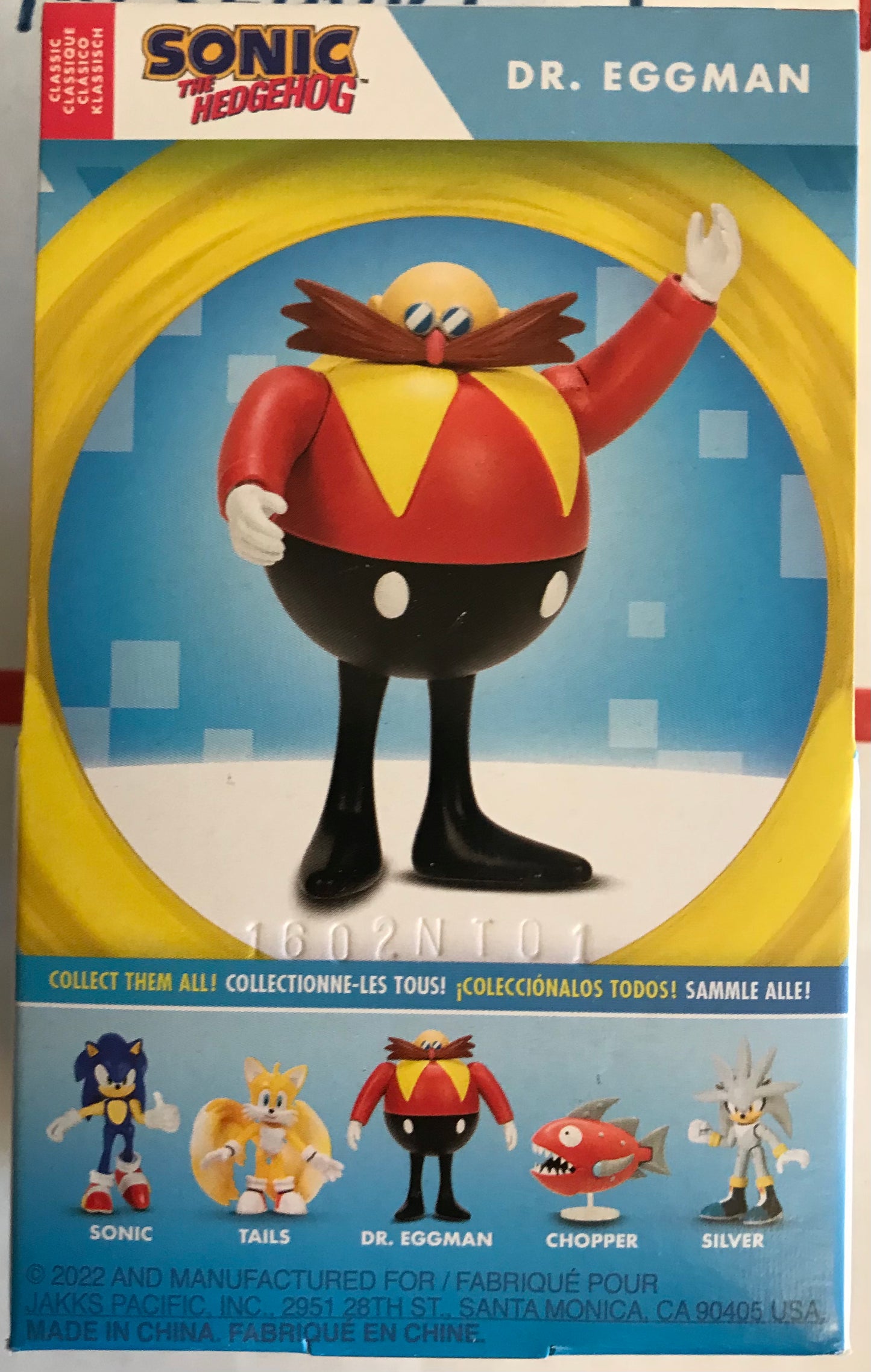 Jakks Sonic 2.5" Inch Classic Dr. Eggman (Robotnic) Articulated Figure Wave 6 Checklane