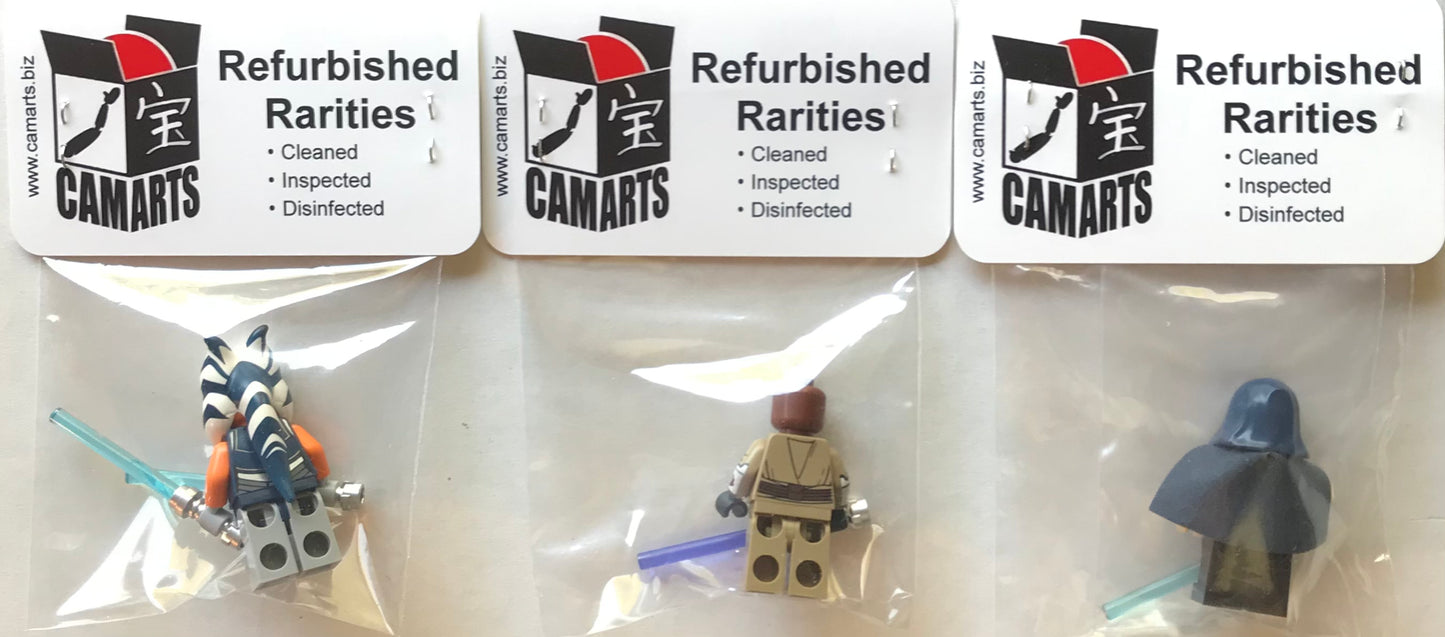 LEGO Star Wars Ahsoka Tano, Barriss Offee, and Mace Windu Minifigure BUNDLE/LOT (Refurbished)