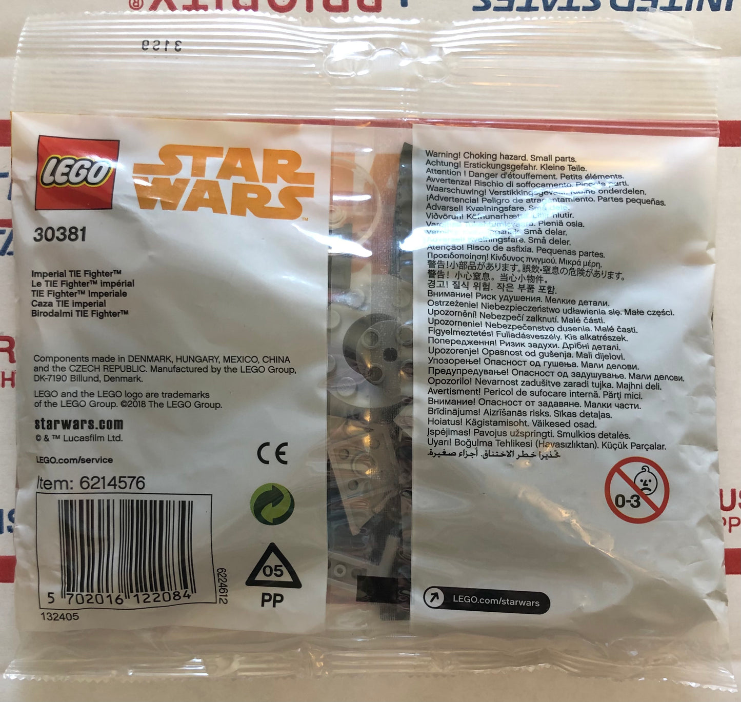 LEGO Star Wars Imperial TIE Fighter Polybag Build Set 30381