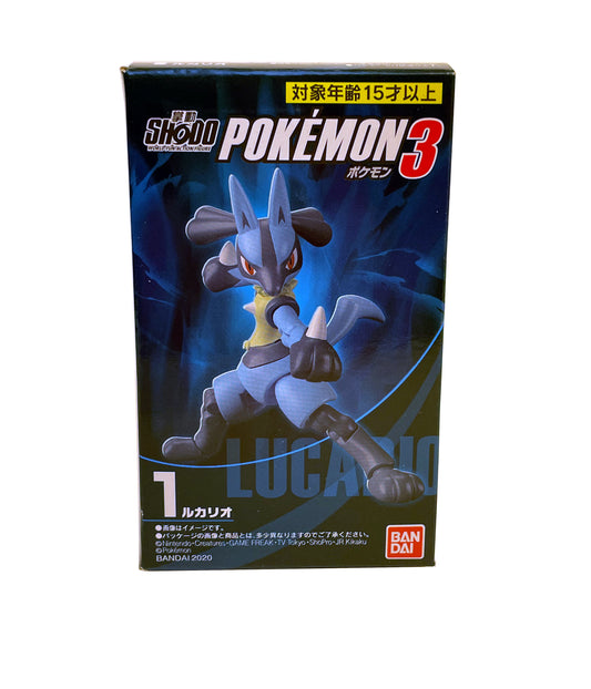 Pokémon Shodo Lucario Volume 3 Bandai 3" Inch Figure