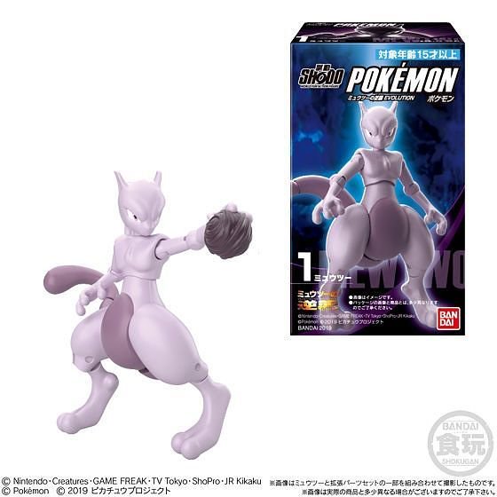 Pokémon Shodo Mewtwo Figure Mewtwo Strikes Back Evolution Volume 1