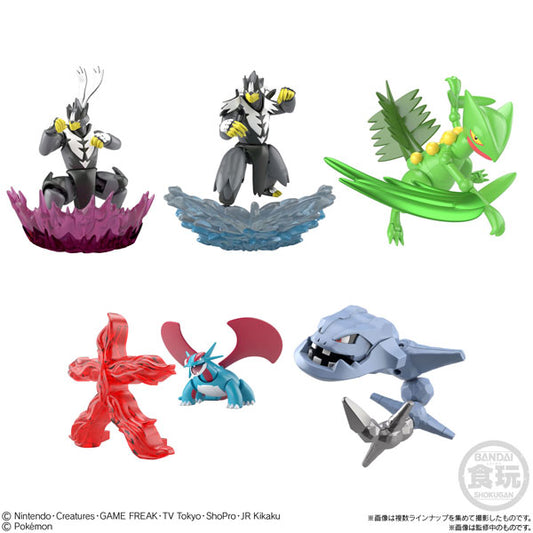 Pokémon Shodo Volume 5 Full Set 6 BUNDLE/LOT Bandai 3" Inch Figure